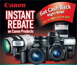 Canon USA Instant Rebates