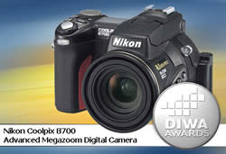 DIWA Awards - Nikon Coolpix 8700