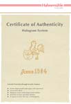 Hahnemuhle Certificate of Authenticity