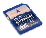 Kingston 16GB Class 4 SDHC Card