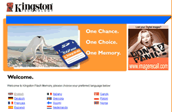 Kingston Technology Digital Memory Website