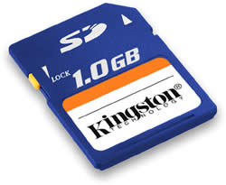 Kingston SD/1GB Card