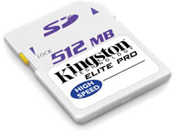 Kingston 512-MB Elite Pro Hi-Speed SD Card