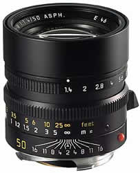 Leica Summilux-M f/1.4/50mm ASPH. Lens