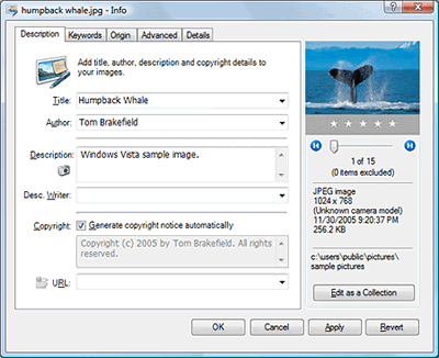 Microsoft Photo Info