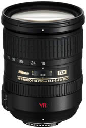 AF-S DX VR Zoom-Nikkor 18-200mm f/3.5-5.6G IF-ED