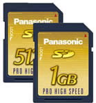 Panasonic PRO HIGH SPEED Series SD Cards