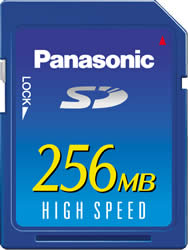 Panasonic High Speed 256MB SD Memory Card
