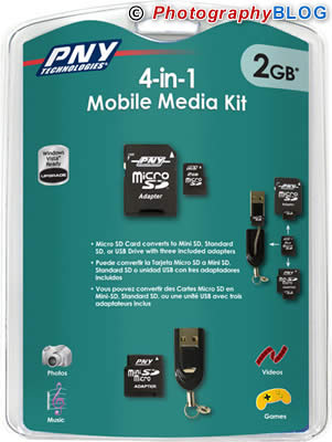 PNY 4-In-1 Mobile Media Kit