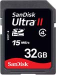 SanDisk 32Gb Ultra II SDHC Card