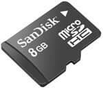 SanDisk 8Gb microSDHC Card