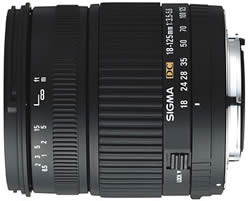 Sigma 18-125mm F3.5-5.6 DC Lens