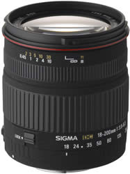 Sigma 18-200mm F3.5-6.3 DC Lens