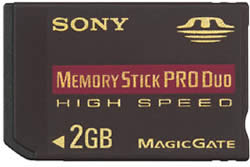 Sony 2GB Memory Stick PRO Duo