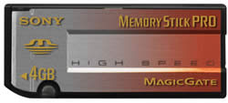 Sony 4GB Memory Stick PRO