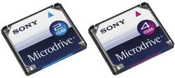 Sony 4Gb/2Gb Microdrive