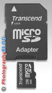 Transcend 256MB microSD Card