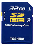 Toshiba 32GB SDHC Card