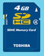 Toshiba SDHC Memory Card