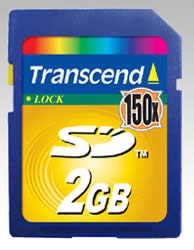 Transcend 150X SD Memory Cards