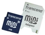 Transcend 80X 2Gb miniSD Card