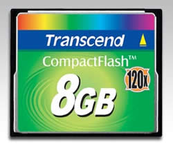 Transcend 8GB 120X CompactFlash Card