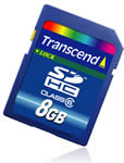 Transcend 8GB SDHC Class 6 Card