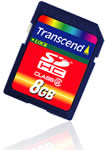 Transcend 8GB SDHC Card