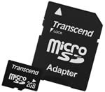 Transcend 2GB microSD Memory Card