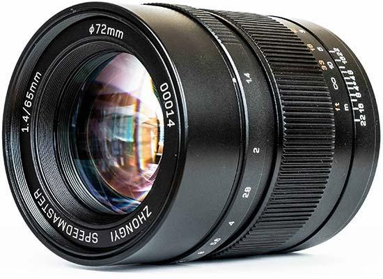 Mitakon Speedmaster 65mm f/1.4 lens for Fujifilm GFX