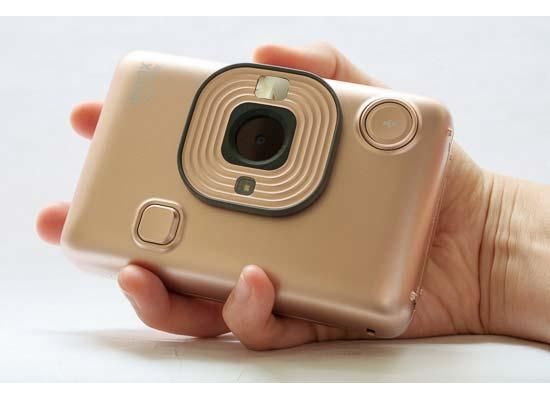 Fujifilm Instax Mini LiPlay Hybrid Instant Camera (Blush Gold